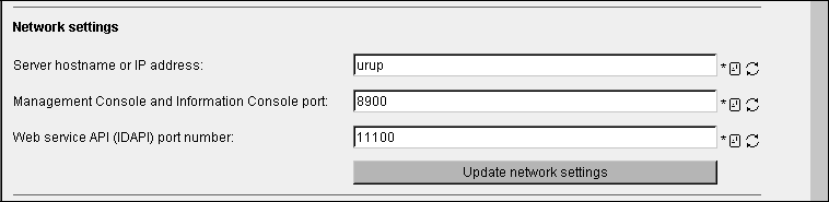 How to change network settings