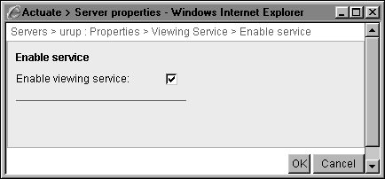 Enabling the View service