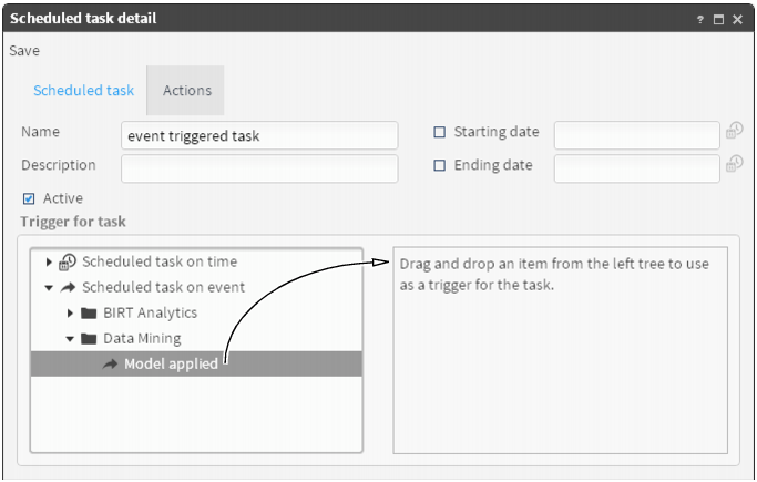 Creating a scheduled task