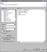 Figure 1-12 SQL SELECT statement in Edit Data Set