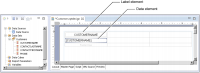 Figure 1-15 Data and label elements in a table