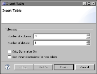 Figure 1-14 Table properties in Insert Table