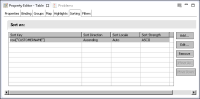 Figure 1-22 Sort key displayed on the Sort page