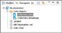 Figure 1-4 A project in the Navigator view