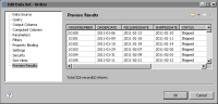 Figure 1-13 Data rows returned by a SQL SELECT statement