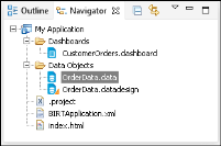 Figure 1-4 A project in the Navigator view