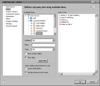 Figure 10-1 Edit Data Set displaying the query