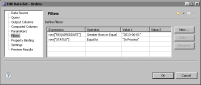 Figure 10-4 Edit Data Set displaying the filter conditions for the data set