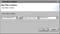 Figure 10-3 New Filter displaying a filter condition