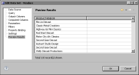 Figure 12-17 Data rows returned by the Vendors data set