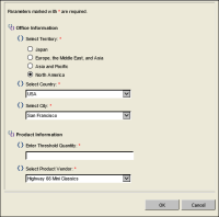 Figure 16-22 Parameter groups with multiple parameters in each group
