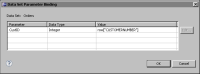 Figure 12-18 Updated data set parameter binding
