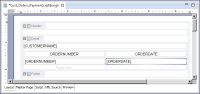 Figure 12-13 Report design including the orders subreport