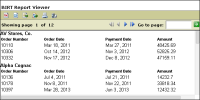 Figure 13-31 Edited column headings in the report preview