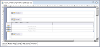 Figure 12-12 Table inserted in the detail area of the list