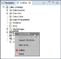 Figure 6-7 Choose Use CSS File