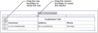 Figure 6-15 Resize rows or columns by dragging boundaries