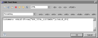 Figure 7-13 Text specified for the text element