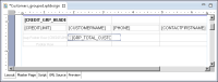 Figure 7-11 Report design displaying the aggregation element