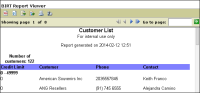 Figure 7-21 Report preview showing adjusted column widths