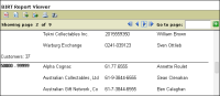 Figure 7-26 Report preview showing a line between groups