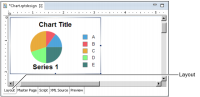 Figure 13-8 Chart element displayed in the layout editor