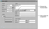 Figure 13-19 Adding a label separator