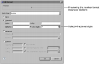 Figure 13-20 Modifying the standard number format