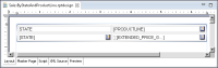 Figure 16-9 Cross tab design