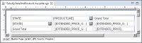 Figure 16-13 Cross tab with a new column to display grand totals