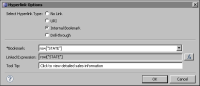 Figure 18-5 Hyperlink Options