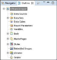 Figure 19-2 Report root item selected