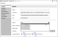 Figure 19-3 Dropping a theme in Property Editor