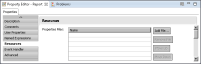 Figure 20-2 Property Editor displaying the Resources page