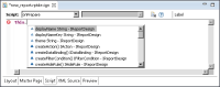 Figure 23-2 Using the object to display a list of functions and properties