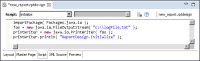 Figure 22-3 Providing ReportDesign.initialize code