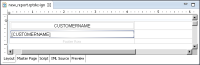 Figure 22-4 Report design in the layout editor