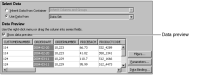 Figure 15-2 Data Preview with data for a stock chart