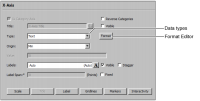 Figure 16-9 X-axis section of Format Chart