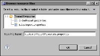 Figure 20-3 Browse Resource Files showing a new resource file