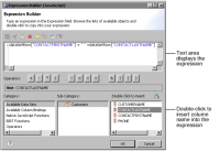 Figure 1-29 The expression builder displaying the expression to concatenate data
