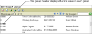 Figure 7-7 Report preview showing one of the four credit limit groups