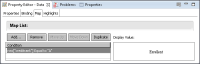 Figure 6-21 Map rule and its display value in Property Editor