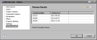 Figure 12-5 Data preview for the orders subreport