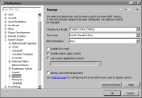 Figure 20-6 Preview preferences in BIRT Report Designer