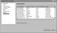 Figure 1-13 Data rows returned by a SQL SELECT statement